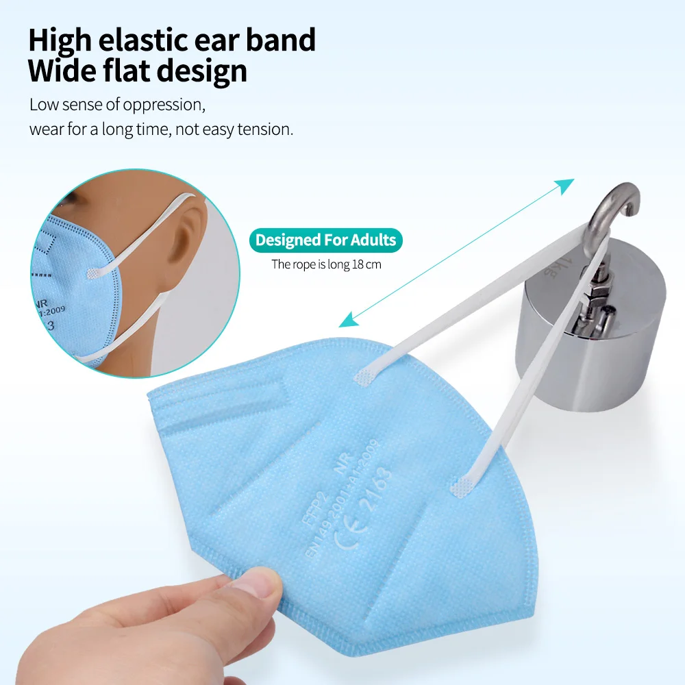 Маска FFP2 многоразовая 5-100 шт. 5 слоев | Безопасность и защита