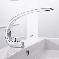modern basin faucets single handle hole bathroom mixer taps brass washbasin chrome waterfall deck mounted dg20 0745