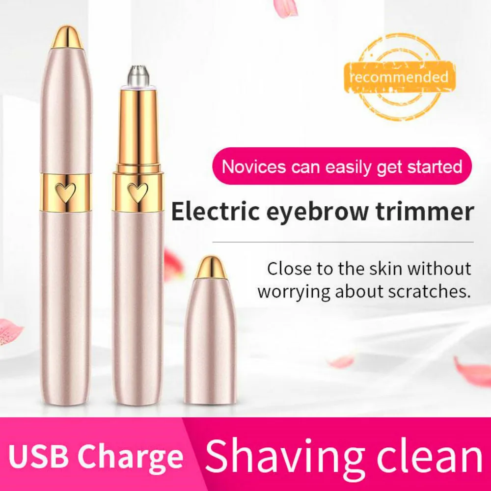 

Shaver Razor Remover Pen Portable Instant Painless Brows Eyebrow Epilators Usb