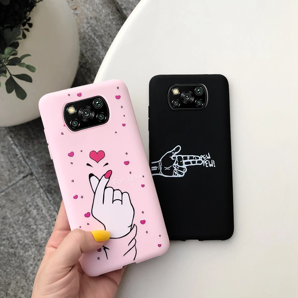 Милый мультяшный чехол Poco M3 с изображением кактуса банана для Xiaomi чехлы