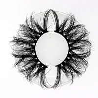 Dococer 25mm False Eyelashes Wholesale Thick Strip 25mm 3D Mink Lashes Custom Packaging Label Makeup Dramatic Long Mink Lashes