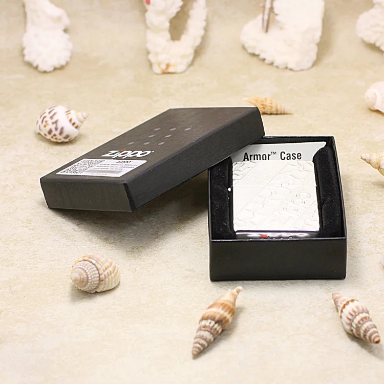 

Genuine Zippo oil lighter copper windproof Silver 3D carving cigarette Kerosene lighters Gift With anti-counterfeiting code