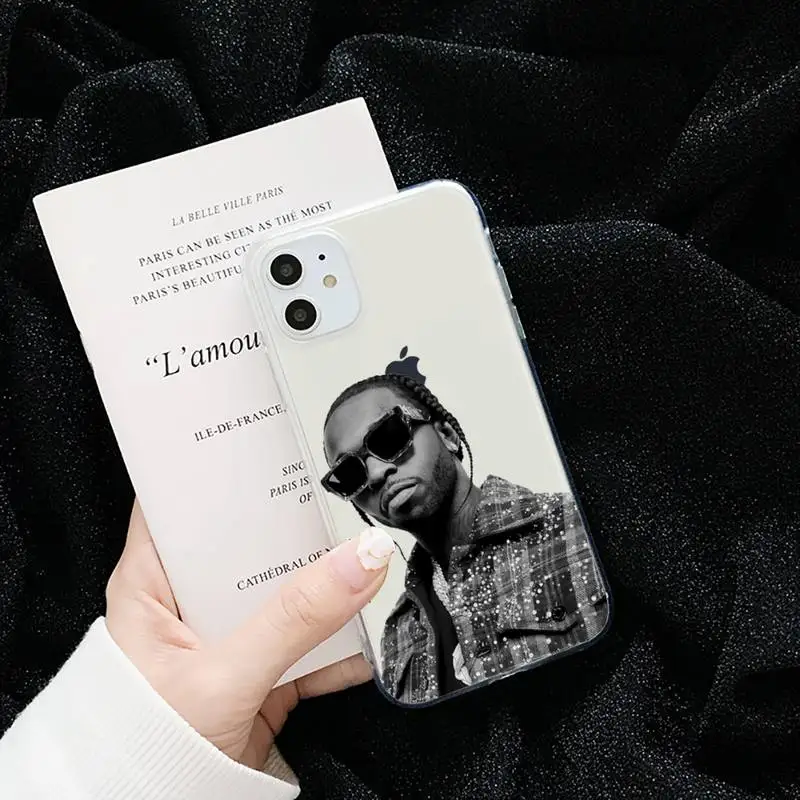 

pop smoke Phone Case Transparent for iPhone 6 7 8 11 12 s mini pro X XS XR MAX Plus cover funda shell