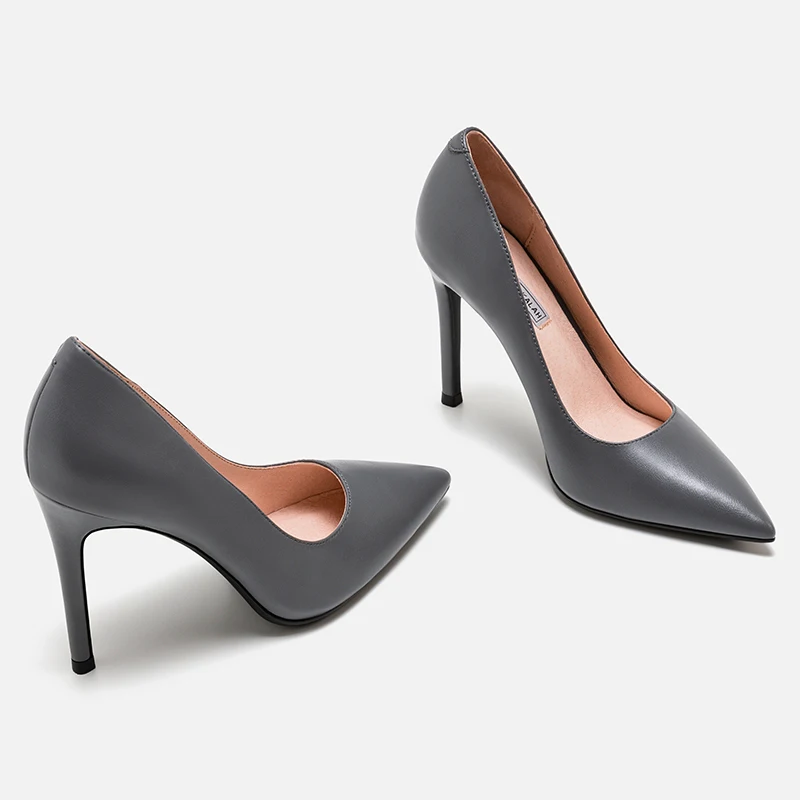 Туфли-лодочки женские из натуральной кожи на тонком каблуке размеры от 31 до 44 |