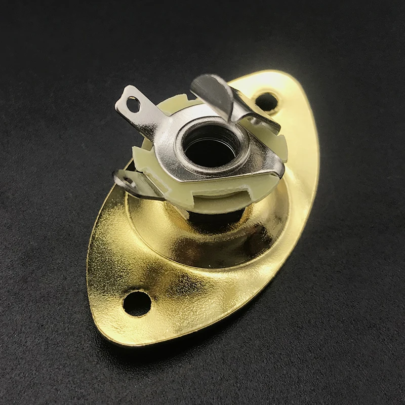 quadrat oval stil lp elektrische gitarre bass 635mm ausgang eingang jack buchse platte für elektrische guitarra zubehör free global shippin