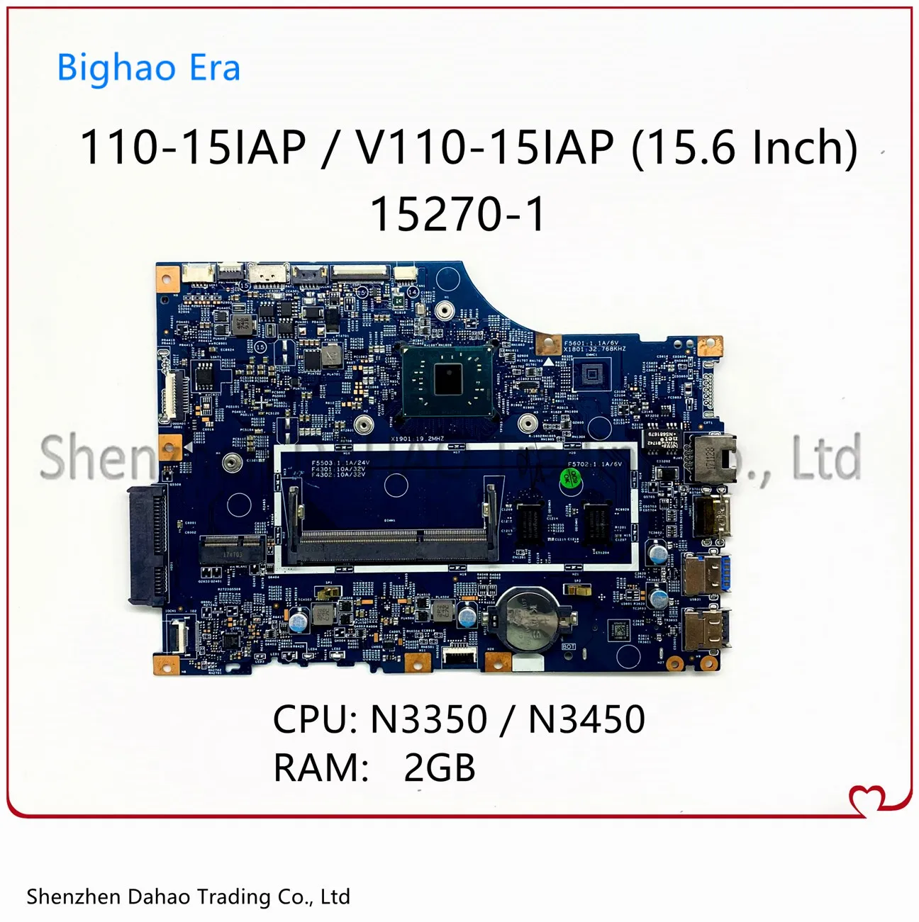 

15270-1 For Lenovo 110-15IAP V110-15IAP Laptop Motherboard With N3350/3450 CPU 2G-RAM LV114A-MB 448.08A03.0011 100% Fully Tested