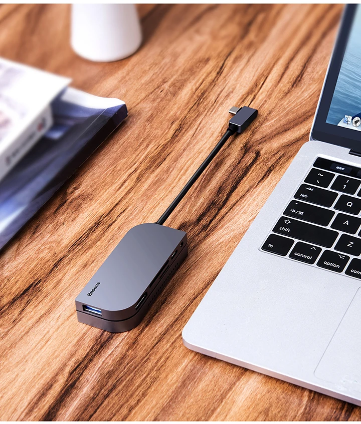 Baseus Мульти USB C концентратор к HDMI USB 3,0 type C концентратор для iPad Pro несколько портов USB-C type-C usb-хаб адаптер для MacBook Pro Air