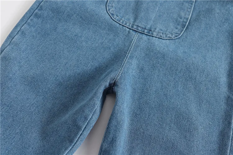

80-120cm new 2021 spring kids denim overalls 1pc baby spring autumn romper fashion kids pant