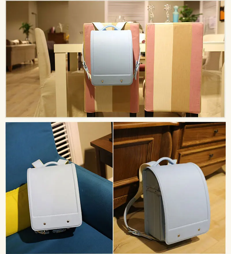 Симпатичные детские школьные ранцы для мальчиков и девочек большой рюкзак Randoseru