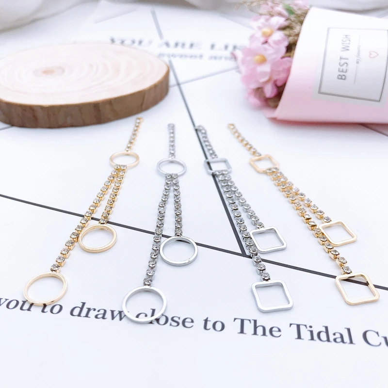 Новинка 2019 60 шт. круглые или квадратные пуговицы Стразы для самостоятельного