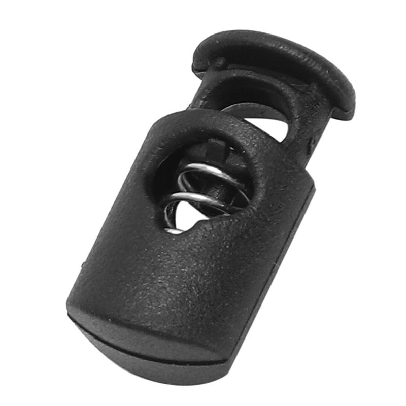 Новый стиль 10 шт. пластиковая застежка пружинный стоп одно отверстие шнур замки |