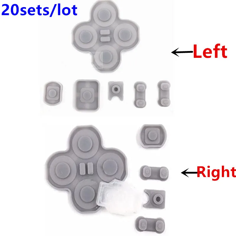 

20 Sets Replacement Left Right Key Button Pads Start Select Silicone Conductive Rubber For Nintendo Switch NS Joy-Con Controller