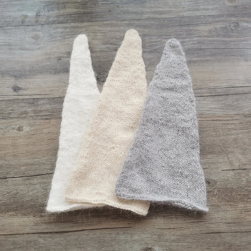 

Baby Knot Tail Hat Newborn Photography Props Infants Beanies Soft Mink Hair Cap Photo Shooting Posing Accessories