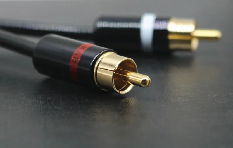 Hi-Fi Canare 3 5 мм 2RCA аудио кабель для ПК усилитель соединения высокого качества Jack RCA |