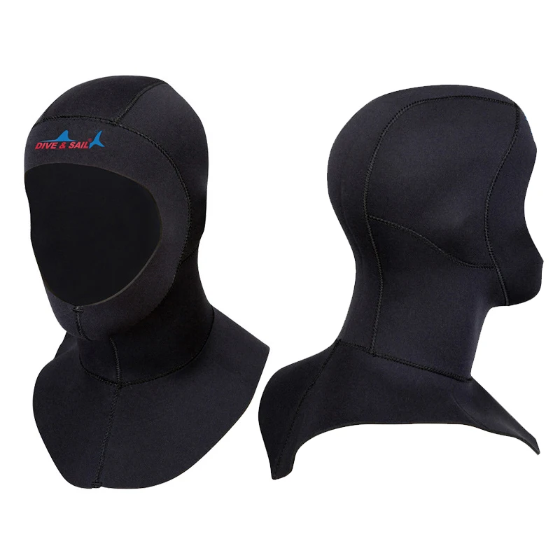 Неопреновый капюшон 3 мм для подводного плавания с плечевым рыболовным