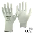 Высококачественные антистатические защитные перчатки для ладони с покрытием из искусственной кожи, 12 пар, Бесплатный тип DMF.