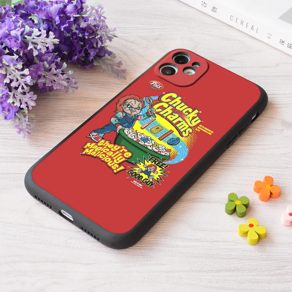 

For iPhone Chucky Charms Print Soft Matt Apple Case