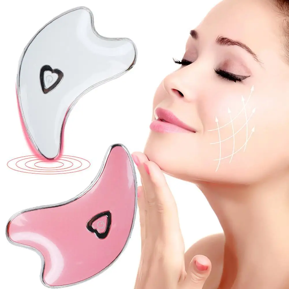 

Gua Sha Electric Beauty Instrument Vibration Heating Dredge Meridian Pull Rod Lifting Massage Artifact
