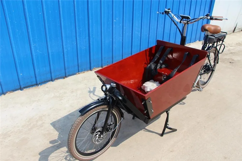 3 колеса педали Электрический голландский для взрослых грузовой трехколесный