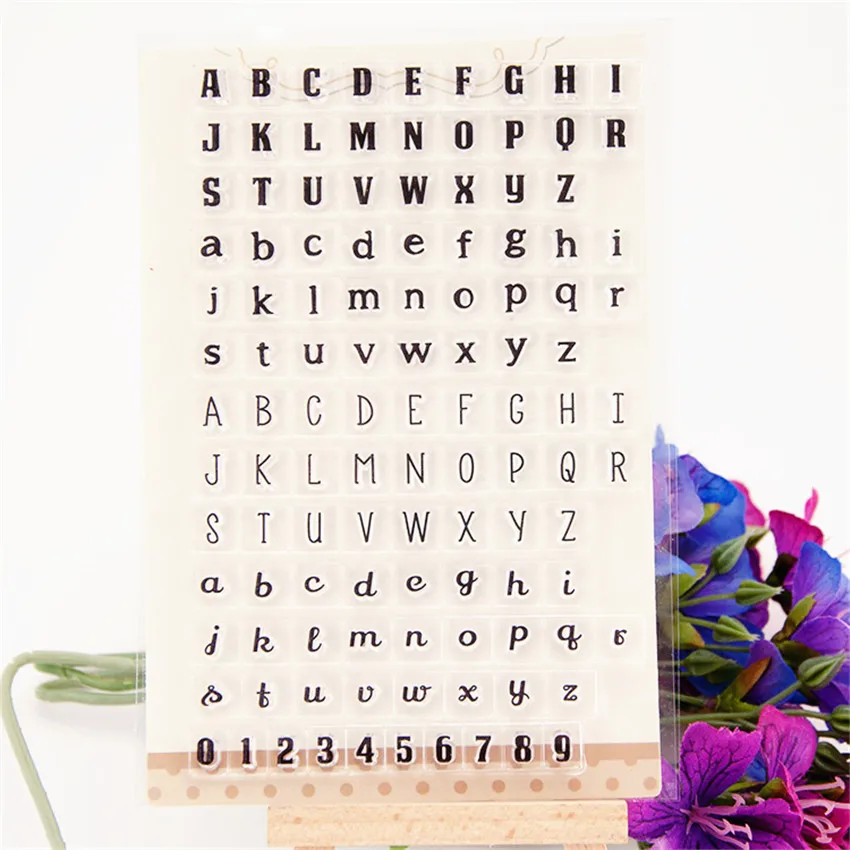 

Hot selling letter transparent clear stamp / silicone seal roller stamp DIY scrapbook album / card production