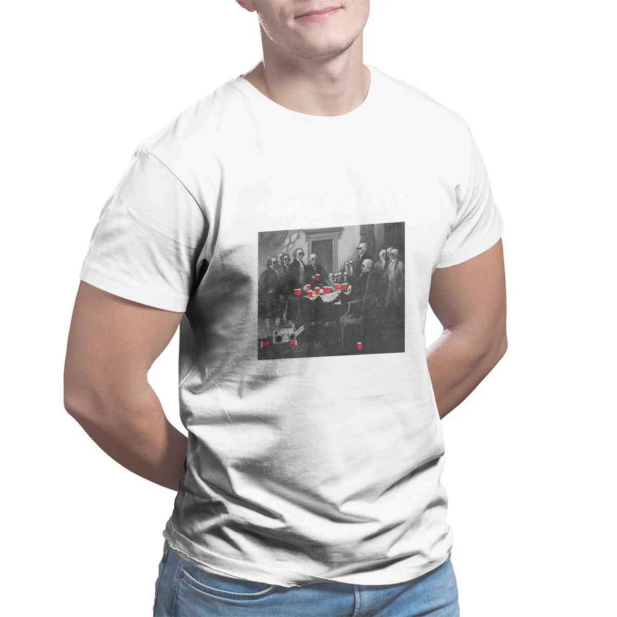 

Funny Political Party Beer Drinkers T-Shirt Essentials Fashion Black Graphic Sleeve Streetwear T-shirt 8082