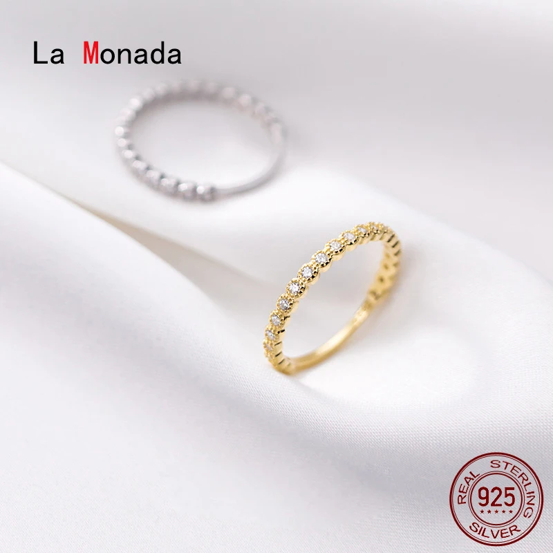 

Женское кольцо La Monada из серебра 925 пробы с блестящей инкрустацией