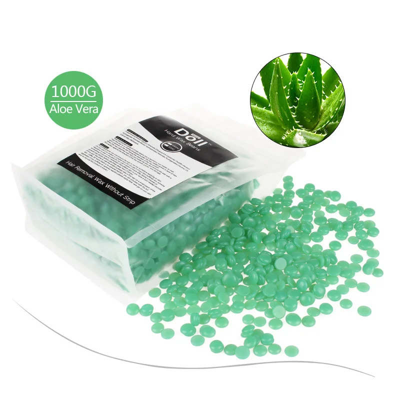 500 г/1000 г твердый воск бобы безболезненный депилятор восковые гранулы для