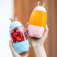 cartoon cordless juicer mini fruit juice maker usb rechargeable smoothie blender handheld kitchen mixer vegetable blenders