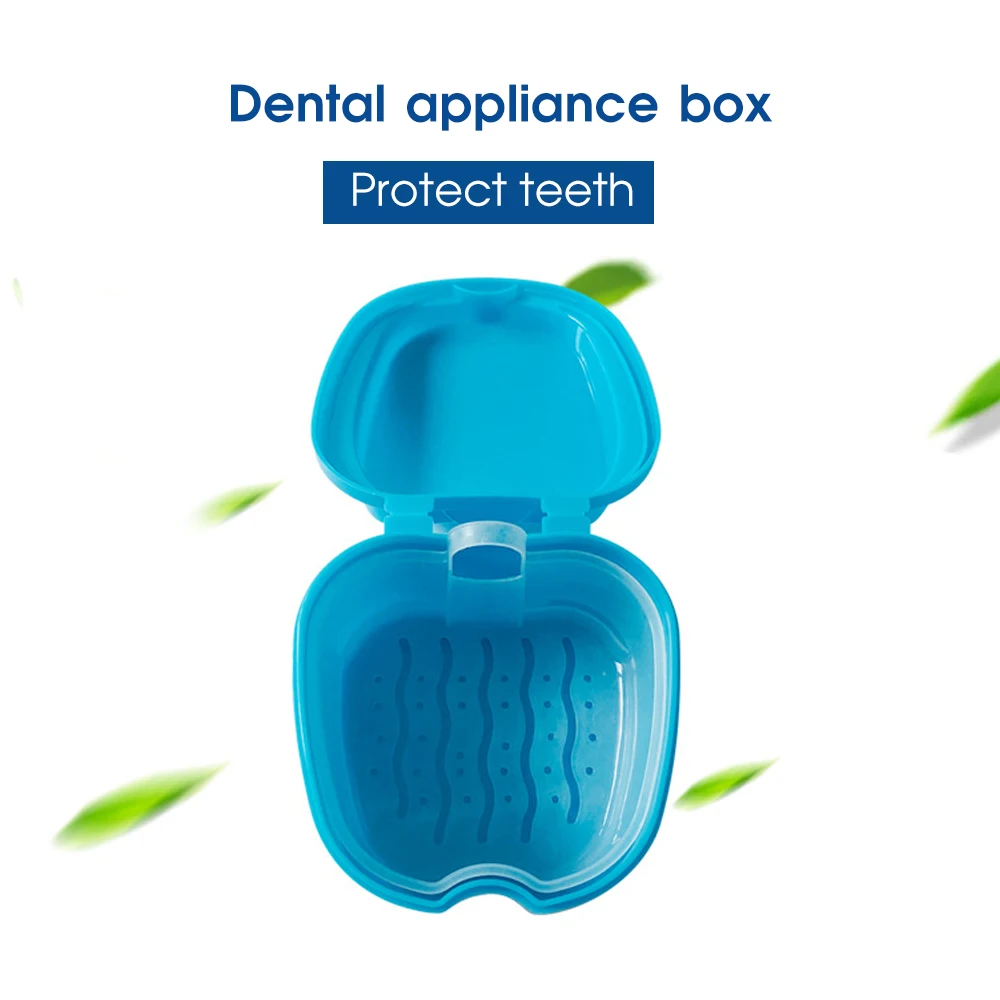 Denture Bath Box Case Dental False Teeth Appliance Container Storage Boxes Artificial Care Hanging Portable Net | Дом и сад