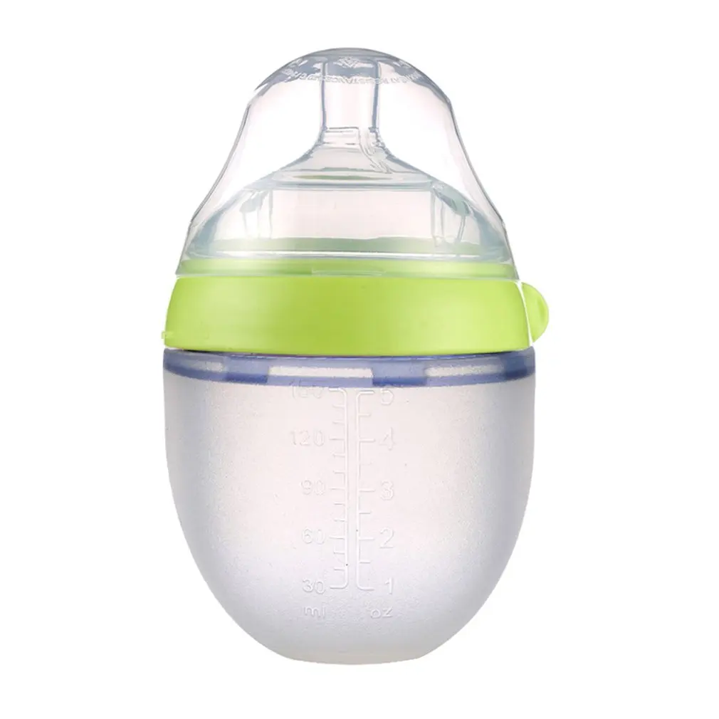 

NEW Infant Bottle Breastmilk Wide Neck Soft Silicone Feeding Container Infant Water Bottle Kids Nursing Bottles