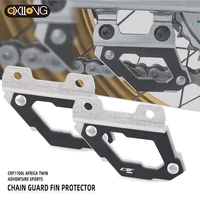 motorcycle lower chain guard fin protector plate stabilizer for africa twin crf1000l adventure sports crf 1000l 2019 2020 2021