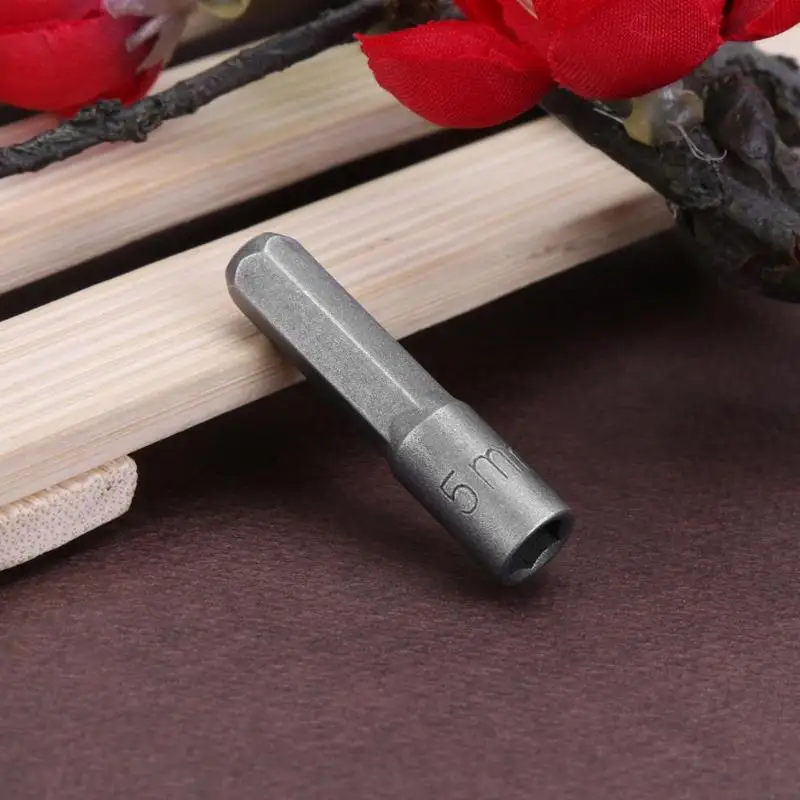 

5pcs Steel 5/6/8/10/12mm Electric Bolt Driver Batch Head Magnetic High Hardness Internal Six Angle Screwdriver Hand Tool Set