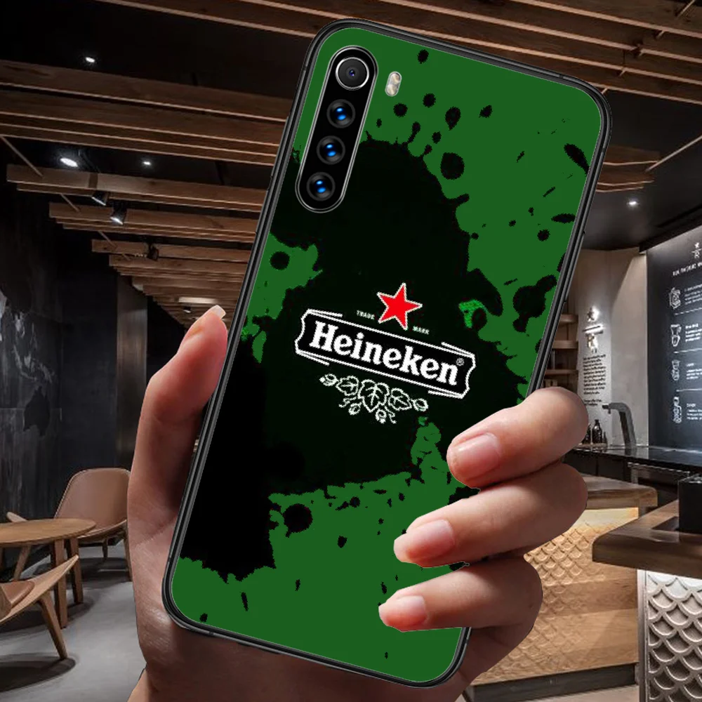

Beer Fashion Brand Phone Case For Xiaomi Redmi Note 7 8 8T 9 9S 4X 7 7A 9A K30 Pro Ultra black Etui Soft Waterproof Trend Coque