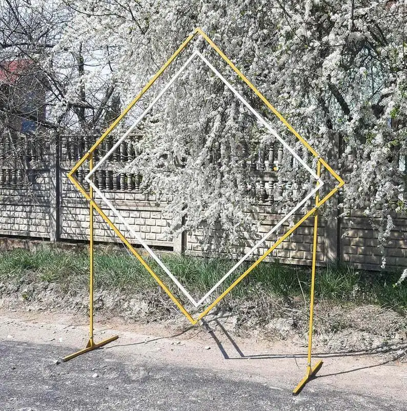 Металлическая ромб свадебная АРКА кованая железная квадратная Арка