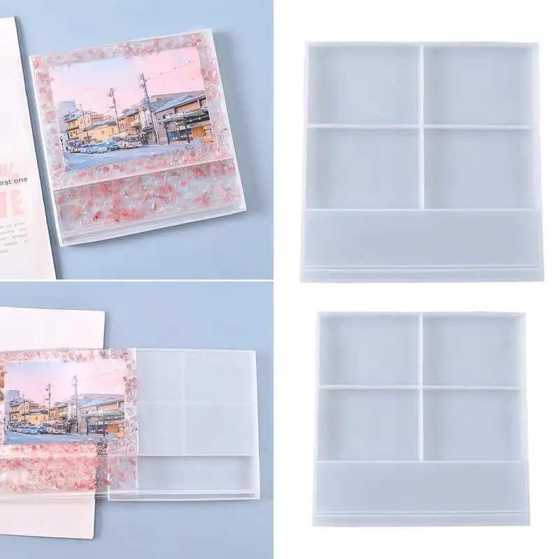 

Photo Frame Silicone Mold DIY Crafts Decorative Crystal Resin Mold Epoxy V1X2