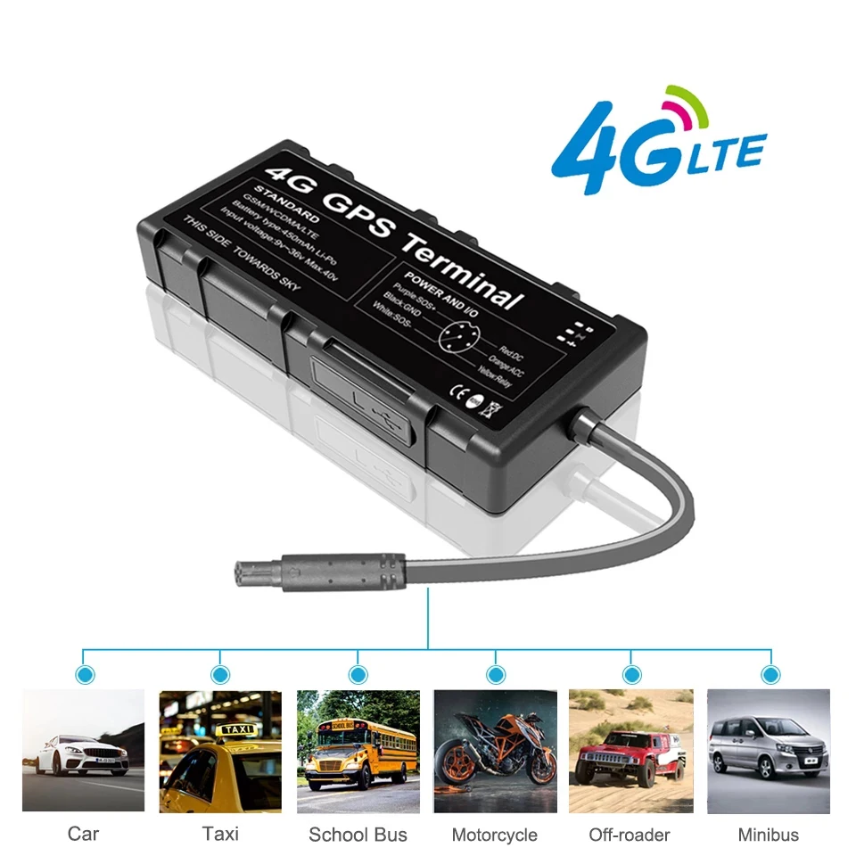 4G gps tracker car GV40 WIFI Hotspot Driving Behavior Waterproof LTE Locator With Oil Cut-Off Vibration ACC Alarm SOS by APP PC |