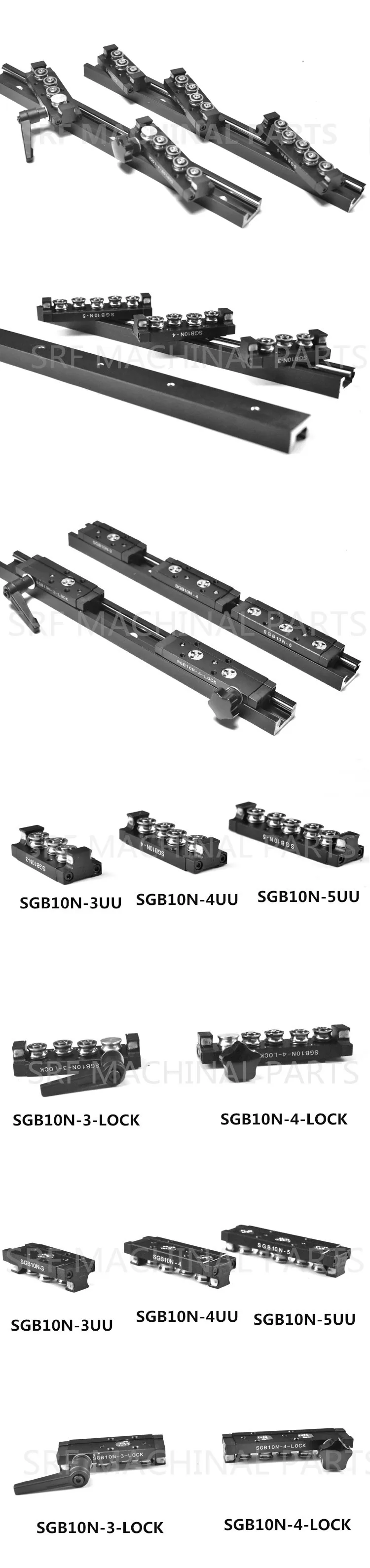 Высокое качество 28 мм SGR10N двойной осевой валик линейной направляющей L = 550/600 мм линейной направляющей колеса слайд блок SGB10N