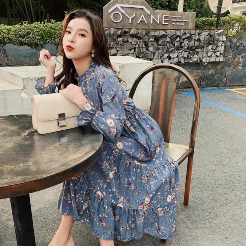 

Elegant temperament women's o-neck short sleeve fancy print waist Ruffle large women's Beach dress A-line dress dress SS1150