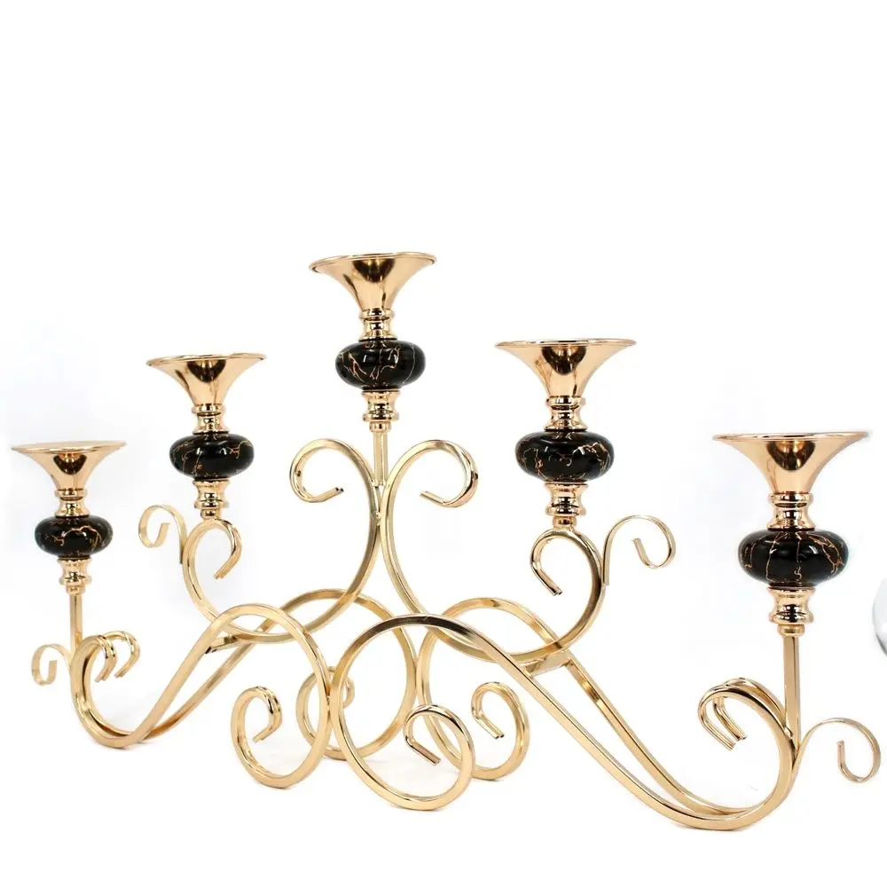 

Ceramic metal 5-arm candle holders/Candlestick Home Decoration/Weddings/Parties/Special Events/Table centerpieces