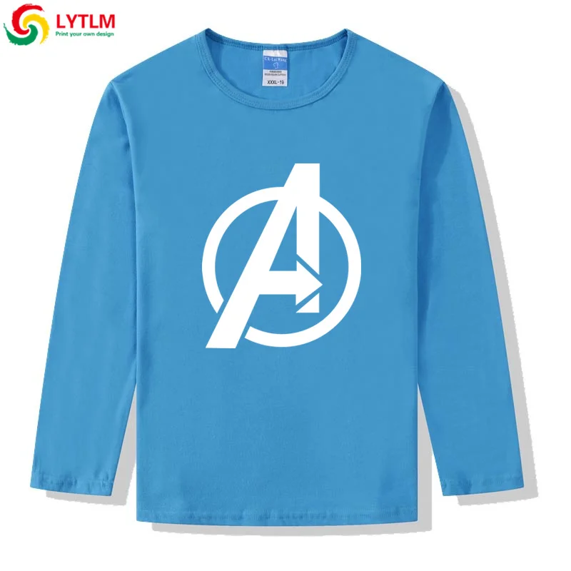 LYTLM Marvel/футболка для мальчиков, Мстители 4, детская одежда для девочек, 9 Camisetas, зимние топы с длинными рукавами для мальчиков, осень, Детская рубашка