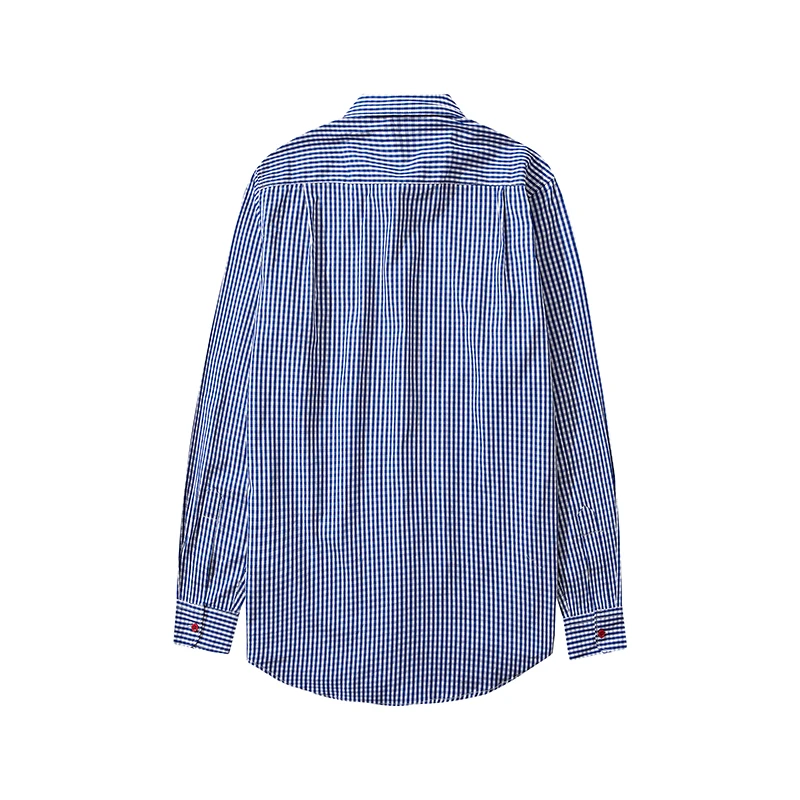 

CODE141Men's and women's same shirts, new thin, long-sleeved, top-level embroidery, fashion brand, 100% cotton shirts, top cloth