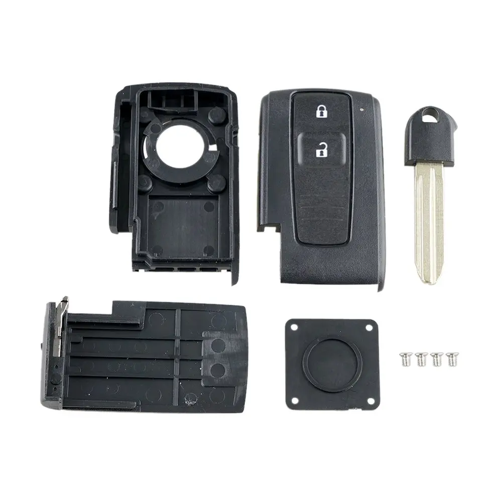 

2 Button Mini Remote Key Case Remote Key Case For Toyota Prius Corolla Verso Toy43 Blade