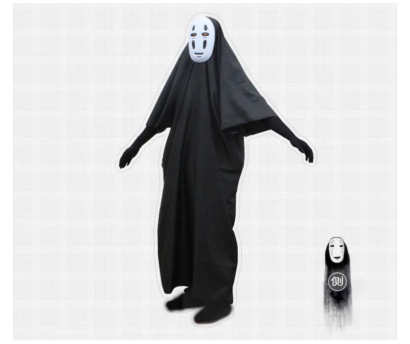 3 шт. мужской костюм для косплея из аниме-фильма без лица | Тематическая одежда и