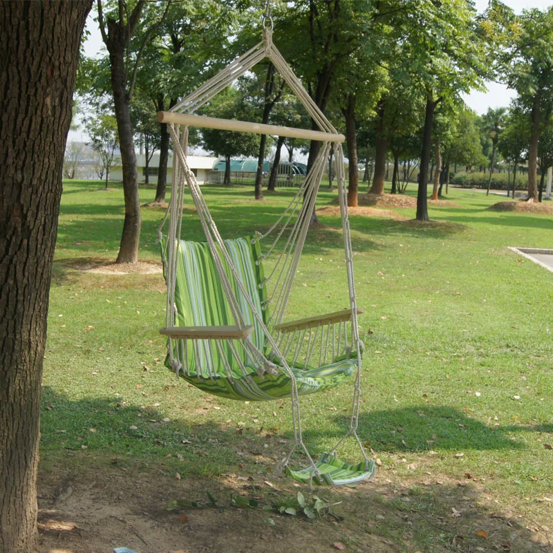 Обновленный уникальный подвесной гамак кресло качели с подставкой для ног