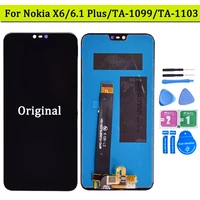Original For Nokia LCD Display and Touch Screen Digitizel Assembly For Nokia 6 1 Plus LCD Phone lcd screen parts