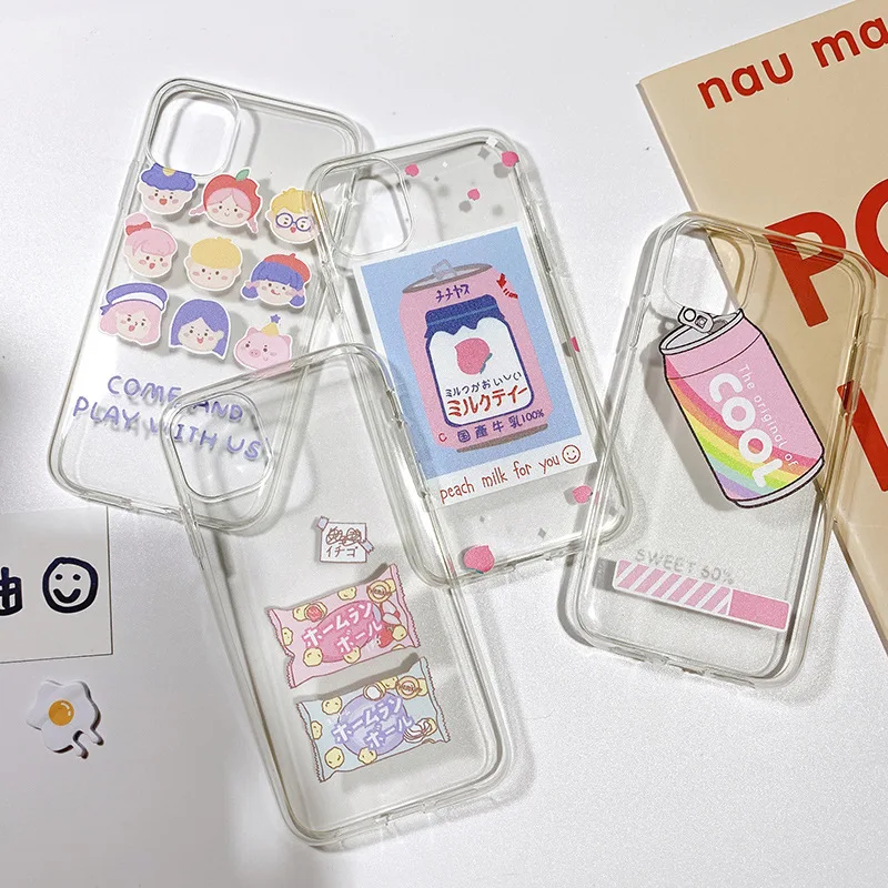 Сладкий персик Сода конфеты молочный чай японский kawaii чехол для телефона apple iPhone