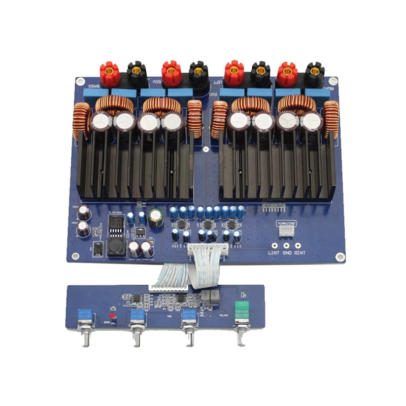 

Плата цифрового усилителя мощности HFES 2,1, 3 канала Hi-Fi класса D o 2X300W + 600W
