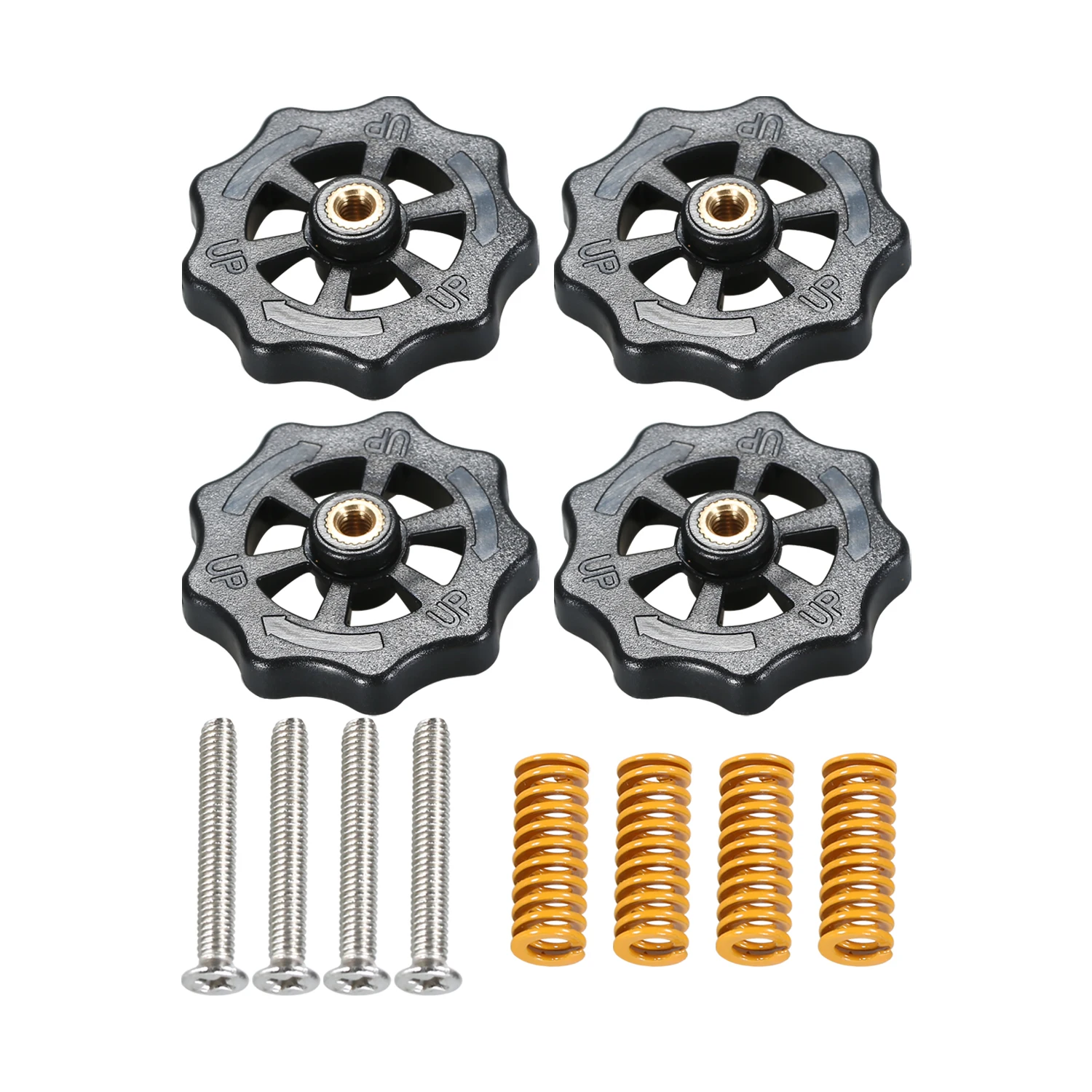 

Aibecy 4pcs Upgraded Hand Twist Leveling Nut Diameter Heated Bed Compression Mould with Anet A8 Creality Ender-3 3D Printer