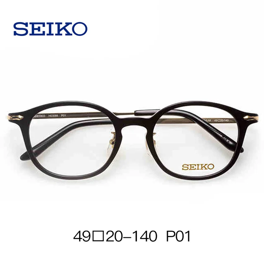 SEIKO ацетатные титановые оправы для очков для женщин, маленькие женские круглые оптические оправы для очков H03088