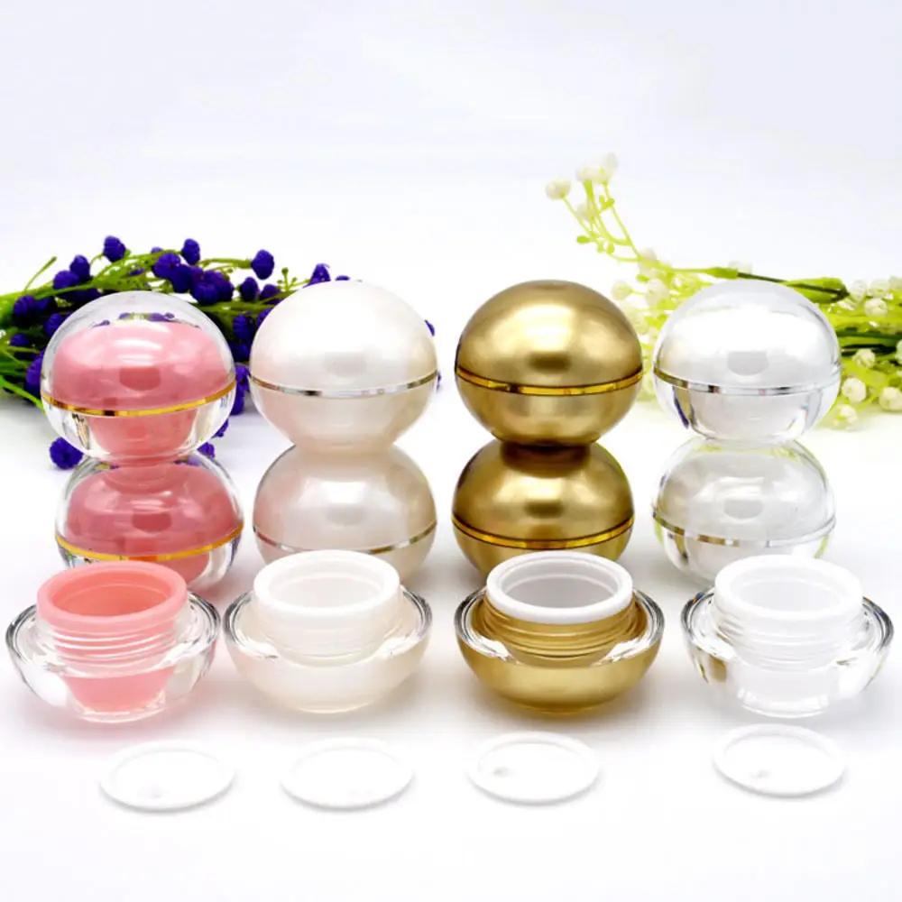 

5g Spherical Acrylic Container Bottle Cream Bottle Eye Cream Bottle And Lotions Points Bottle Cosmetic Packaging Case